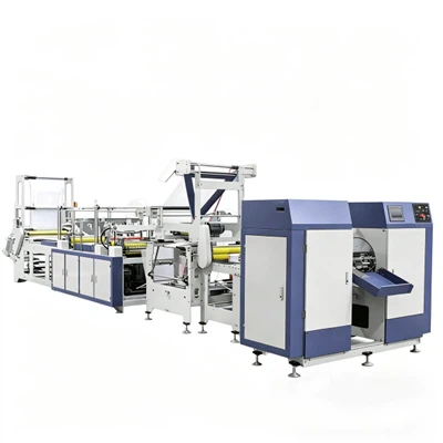 High Speed Drawstring Rope Threading Bag Machine